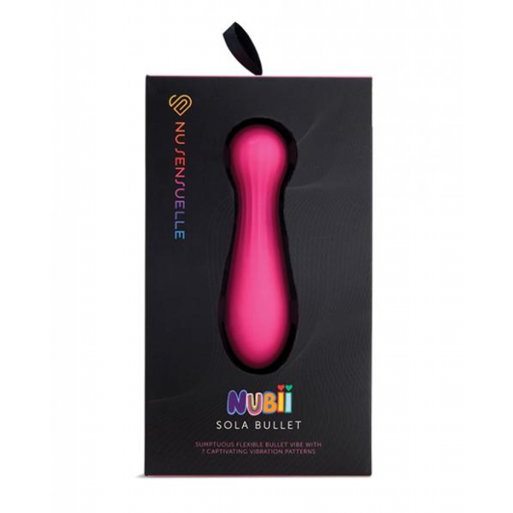 Nu Sensuelle Sola Nubii Flexible Bullet - Pink - Bullet Vibrators