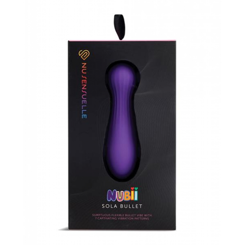 Nu Sensuelle Sola Nubii Flexible Bullet - Purple - Bullet Vibrators