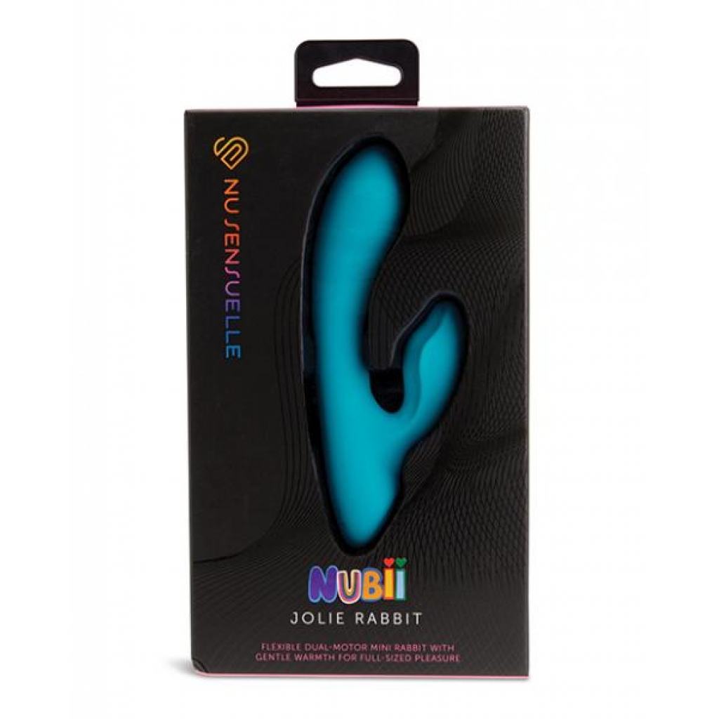 Nu Sensuelle Jolie Nubii Warming Mini Rabbit - Blue - Rabbit Vibrators