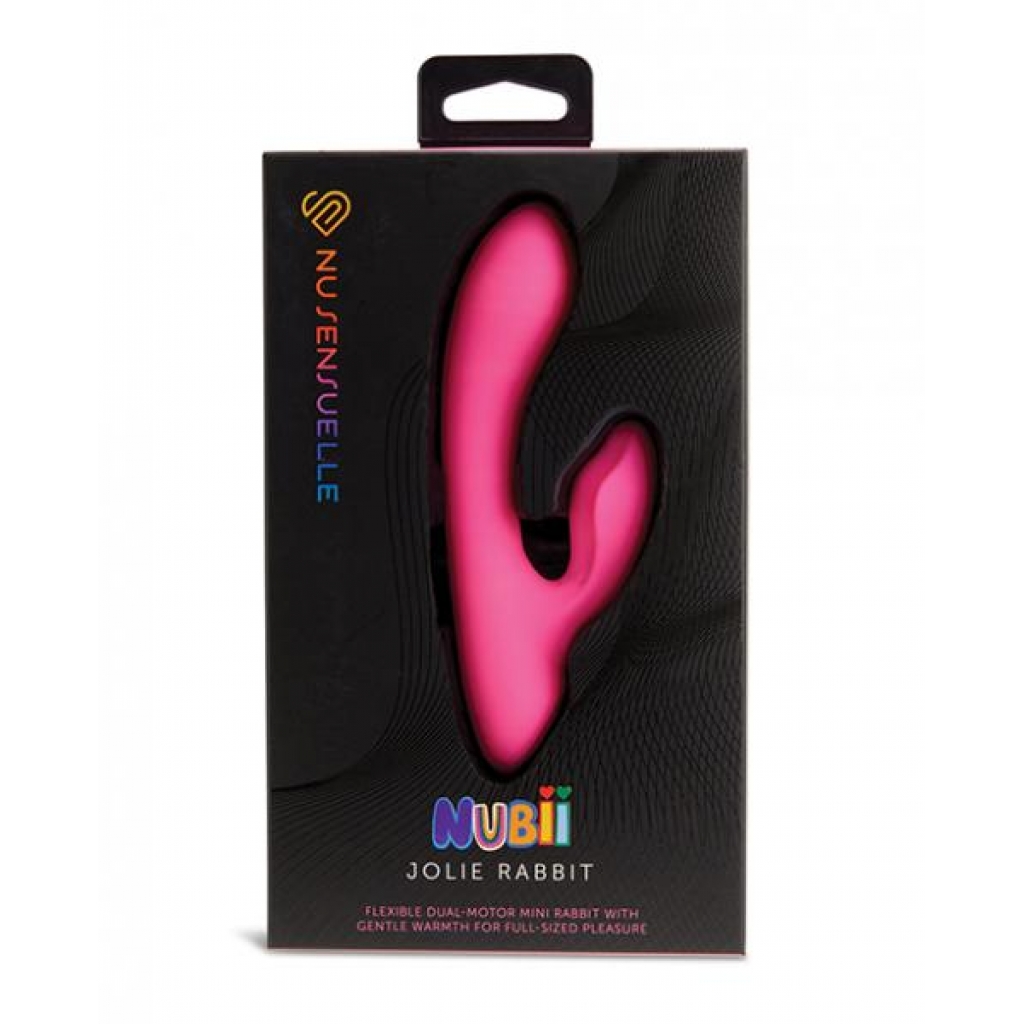 Nu Sensuelle Jolie Nubii Warming Mini Rabbit - Pink - Rabbit Vibrators