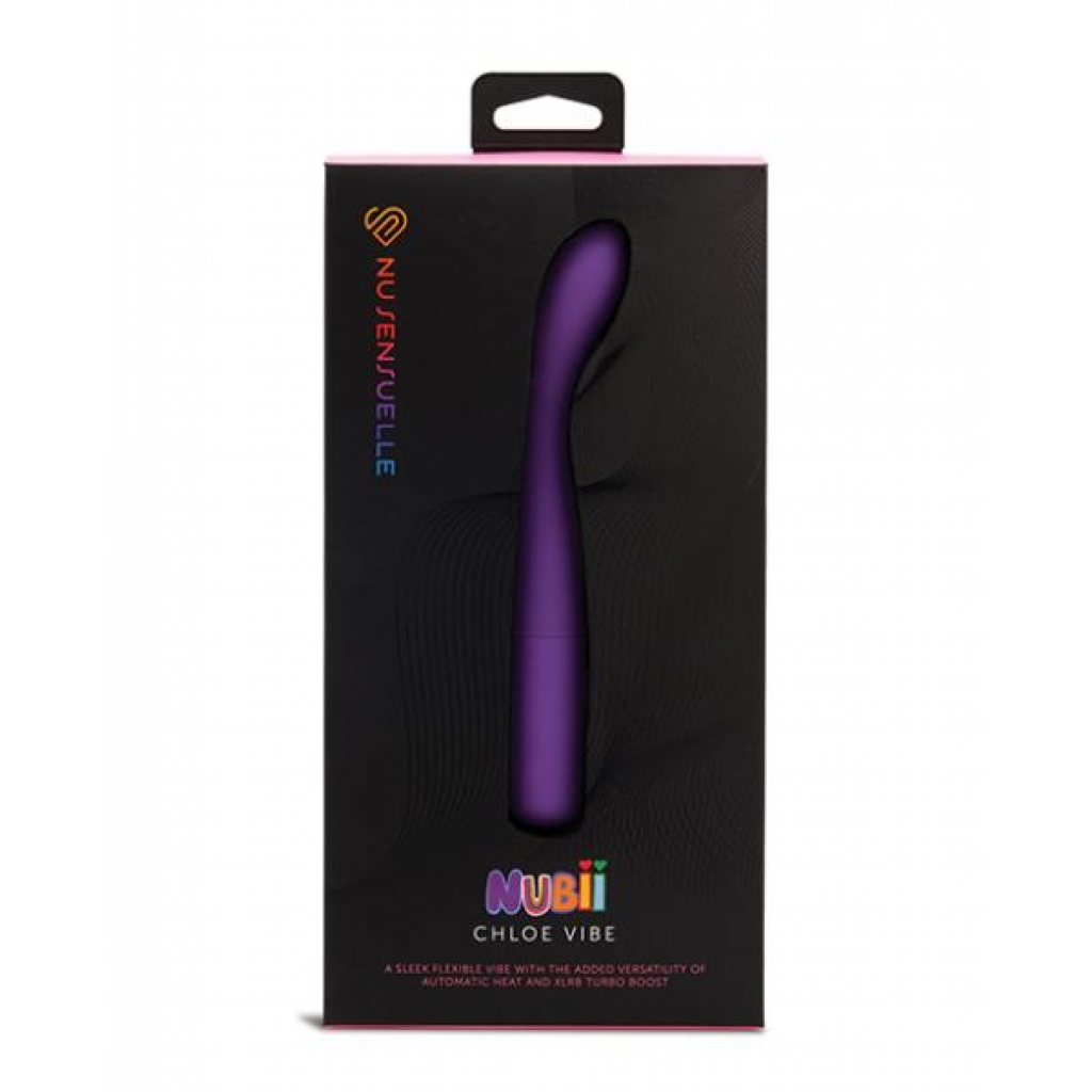 Nu Sensuelle Chloe Nubii G-spot Vibe W/turbo & Heat - Purple - G-Spot Vibrators