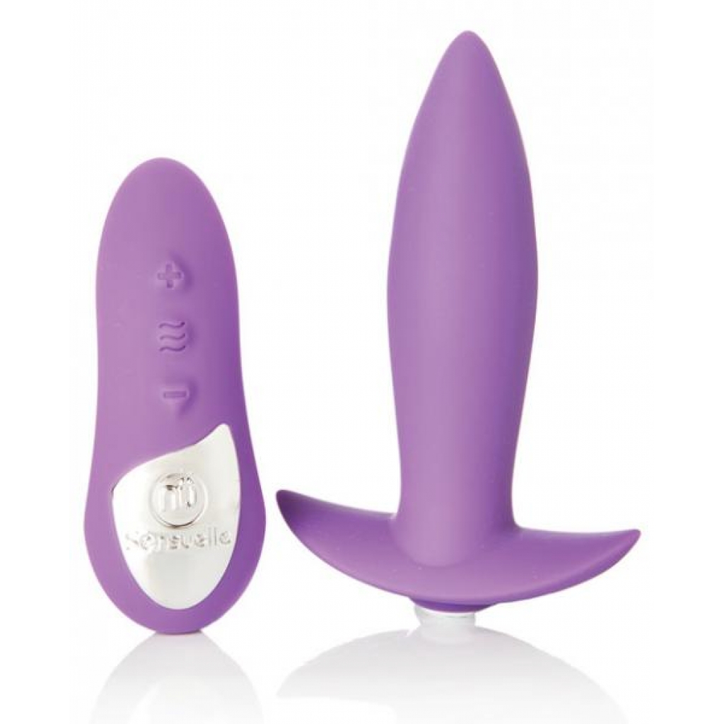 Sensuelle Remote Control Rechargeable Mini Plug Purple - Anal Plugs