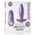 Sensuelle Remote Control Rechargeable Mini Plug Purple - Anal Plugs