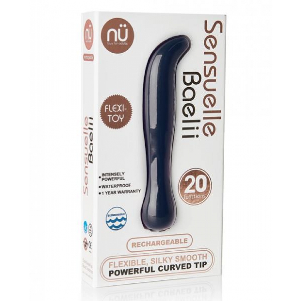 Sensuelle Baelii Flexible G Spot Vibe - 20 Function Navy - G-Spot Vibrators