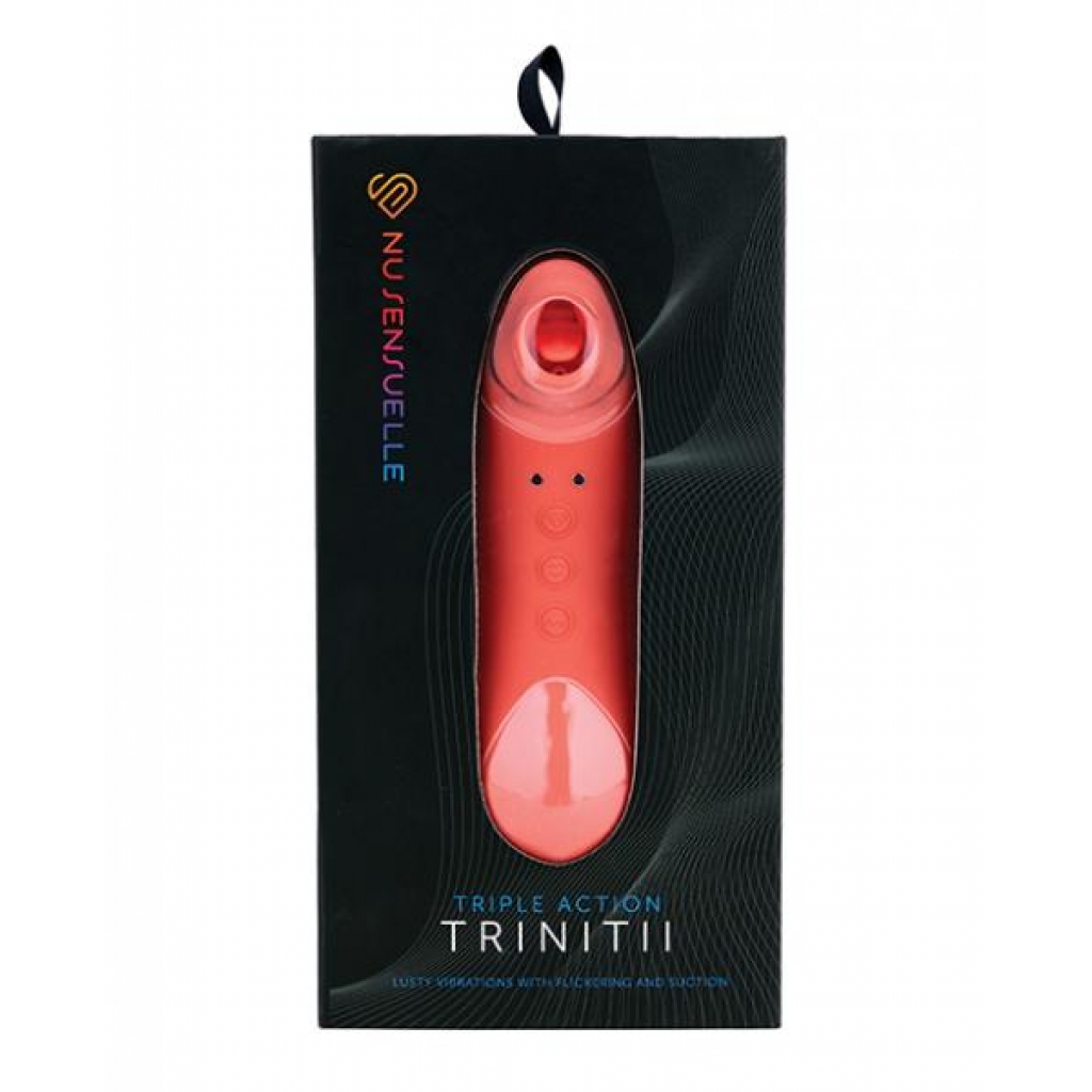 Nu Sensuelle Trinitii Tongue Vibe - Coral - Tongues