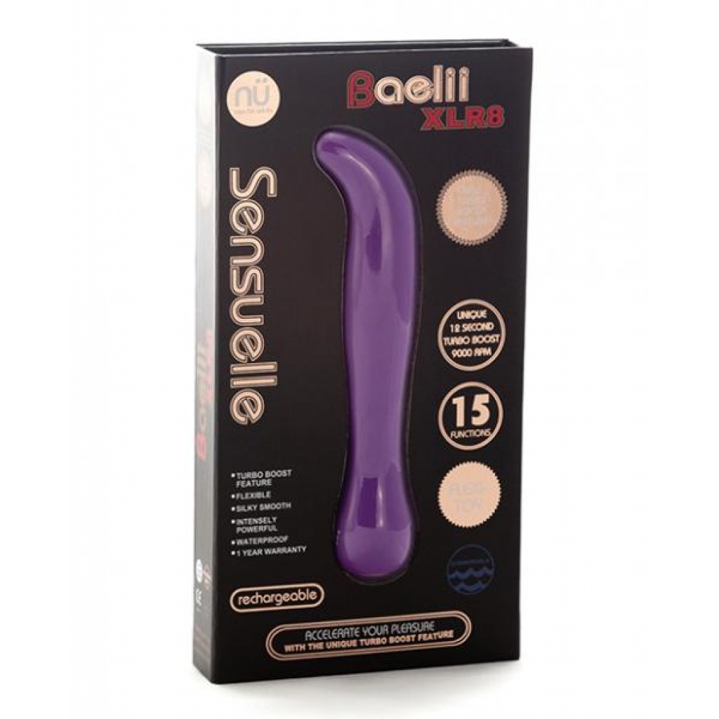 Sensuelle Baelii Flexible G Spot Xlr8 Turbo Boost - Ultra Violet - G-Spot Vibrators