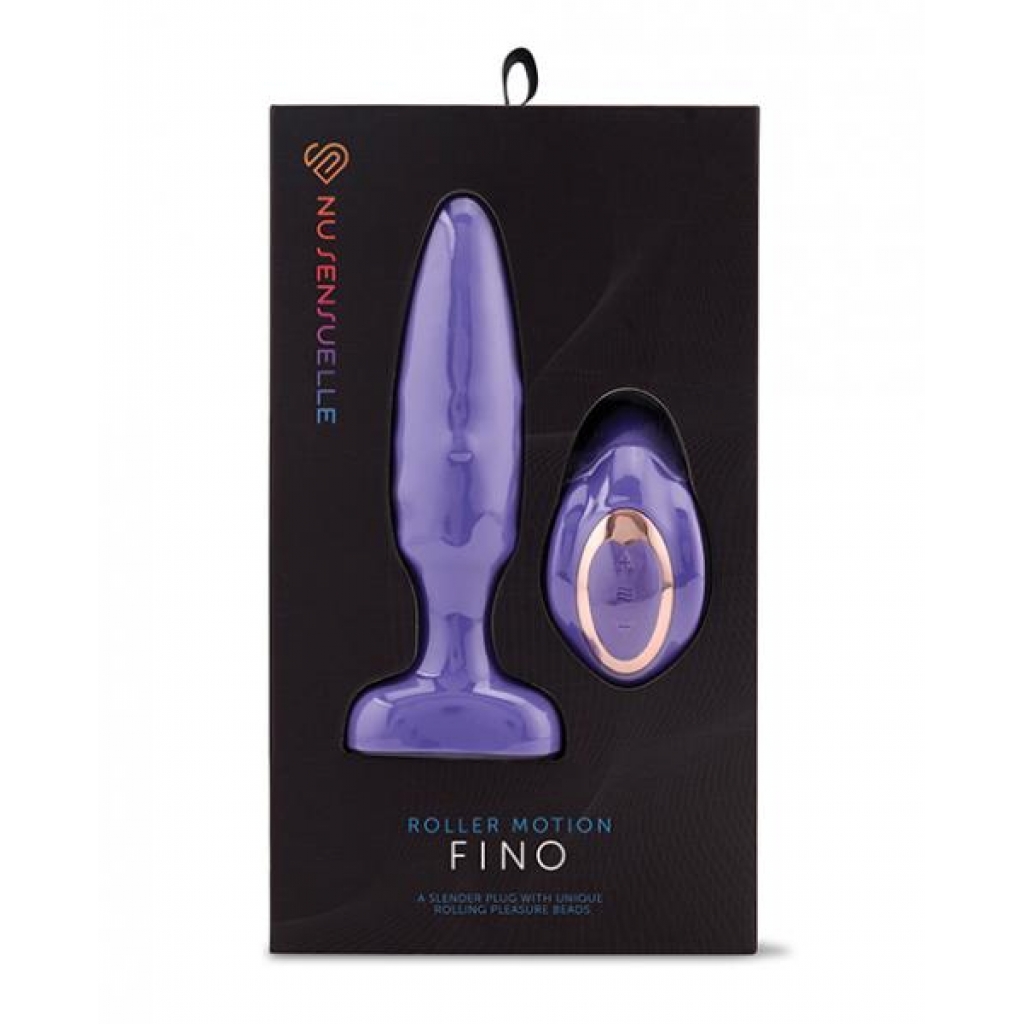 Nu Sensuelle Fino Roller Motion Plug - Ultra Violet - Anal Plugs