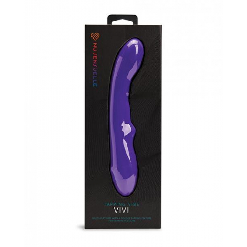 Nu Sensuelle Vivi Double Tapping Vibe - Deep Purple - G-Spot Vibrators