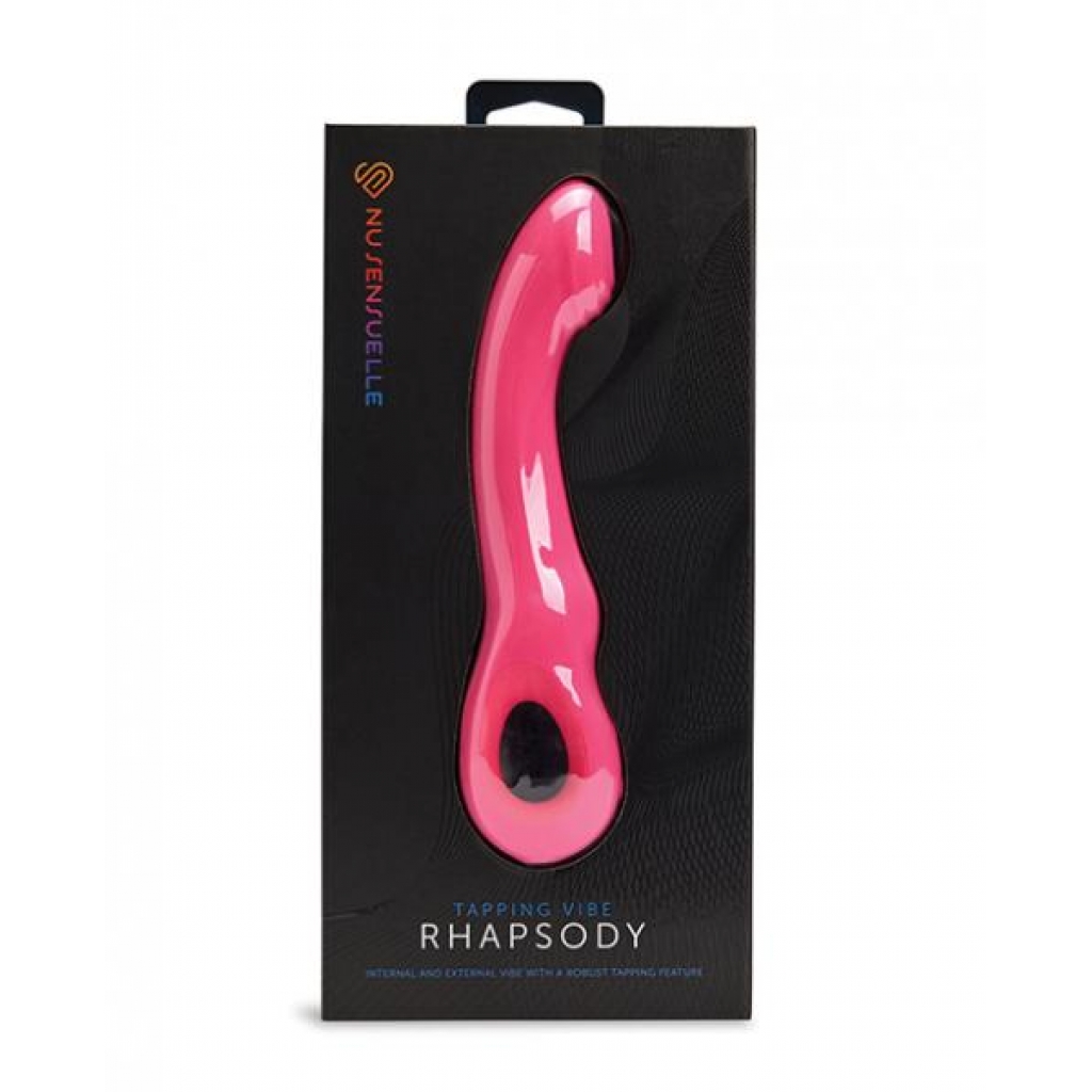 Nu Sensuelle Rhapsody Tapping Vibe - Deep Pink - G-Spot Vibrators Clit Stimulators