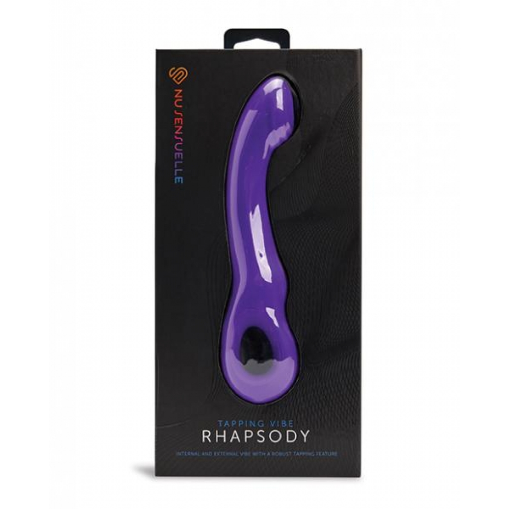 Nu Sensuelle Rhapsody Tapping Vibe - Deep Purple - G-Spot Vibrators Clit Stimulators