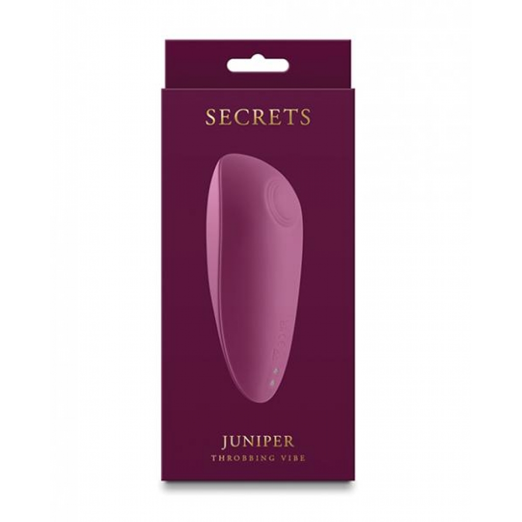 Secrets Juniper Throbbing Vibe - Ruby - Palm Size Massagers