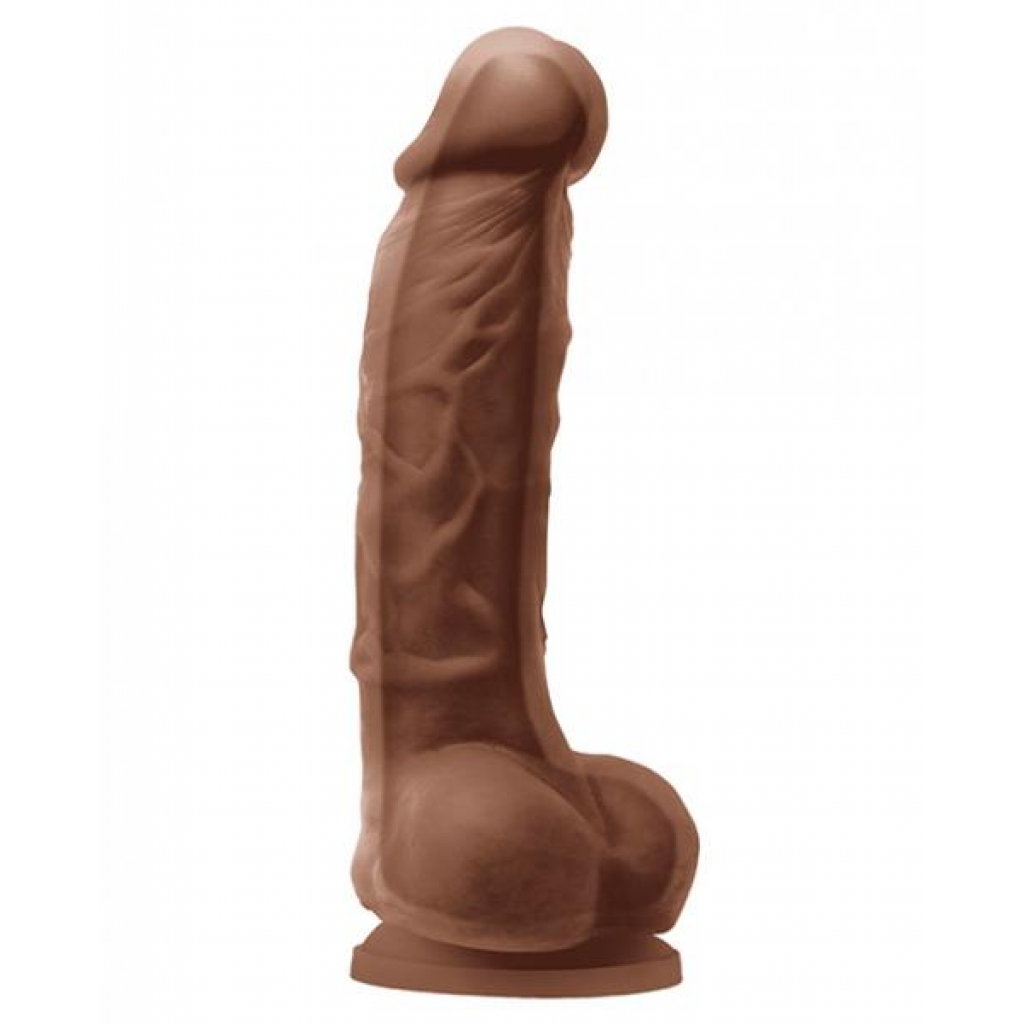 Colours Dual Density 5 inches Dildo Brown - Realistic Dildos & Dongs