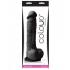 Colours Pleasures 8 inches Silicone Dildo - Black - Realistic Dildos & Dongs