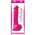 Colours Pleasures 8 inches Silicone Dildo - Pink - Realistic Dildos & Dongs