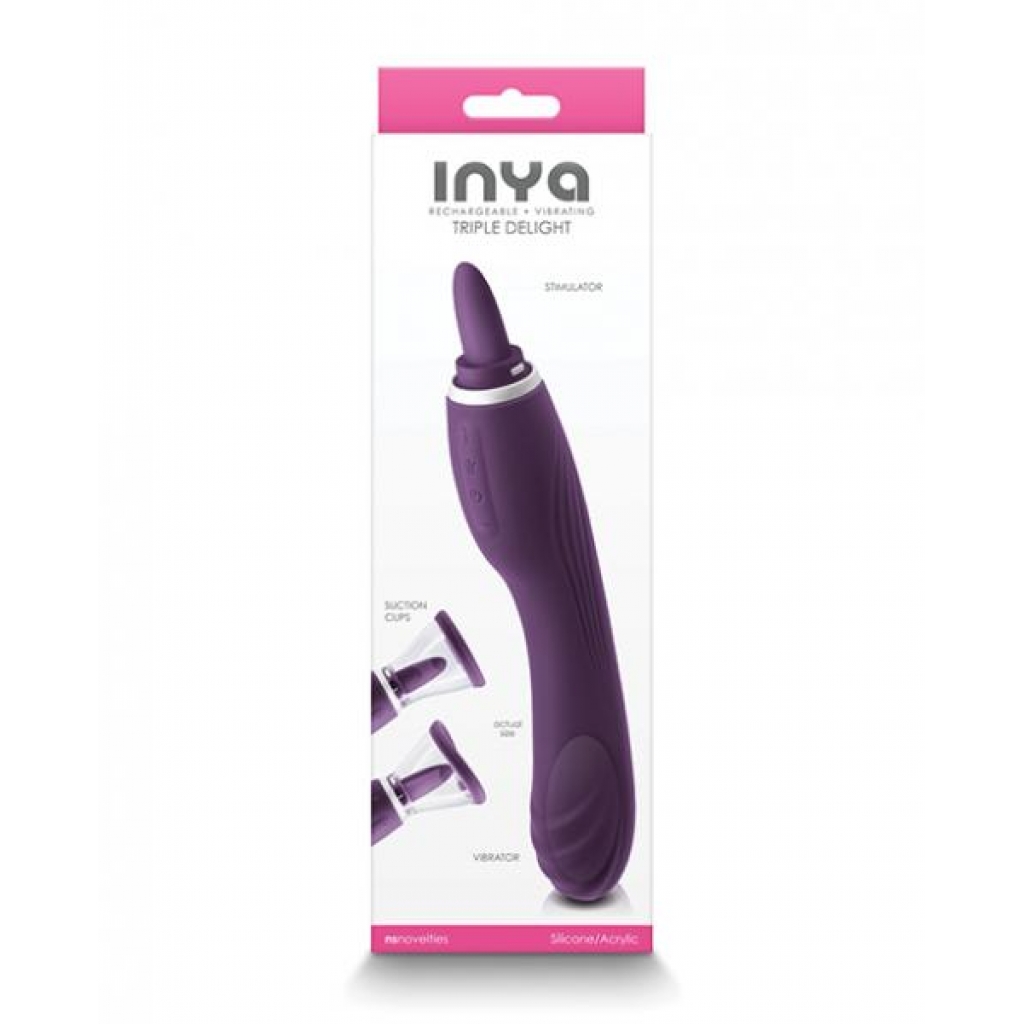 Inya Triple Delight - Purple - Clit Suckers & Oral Suction