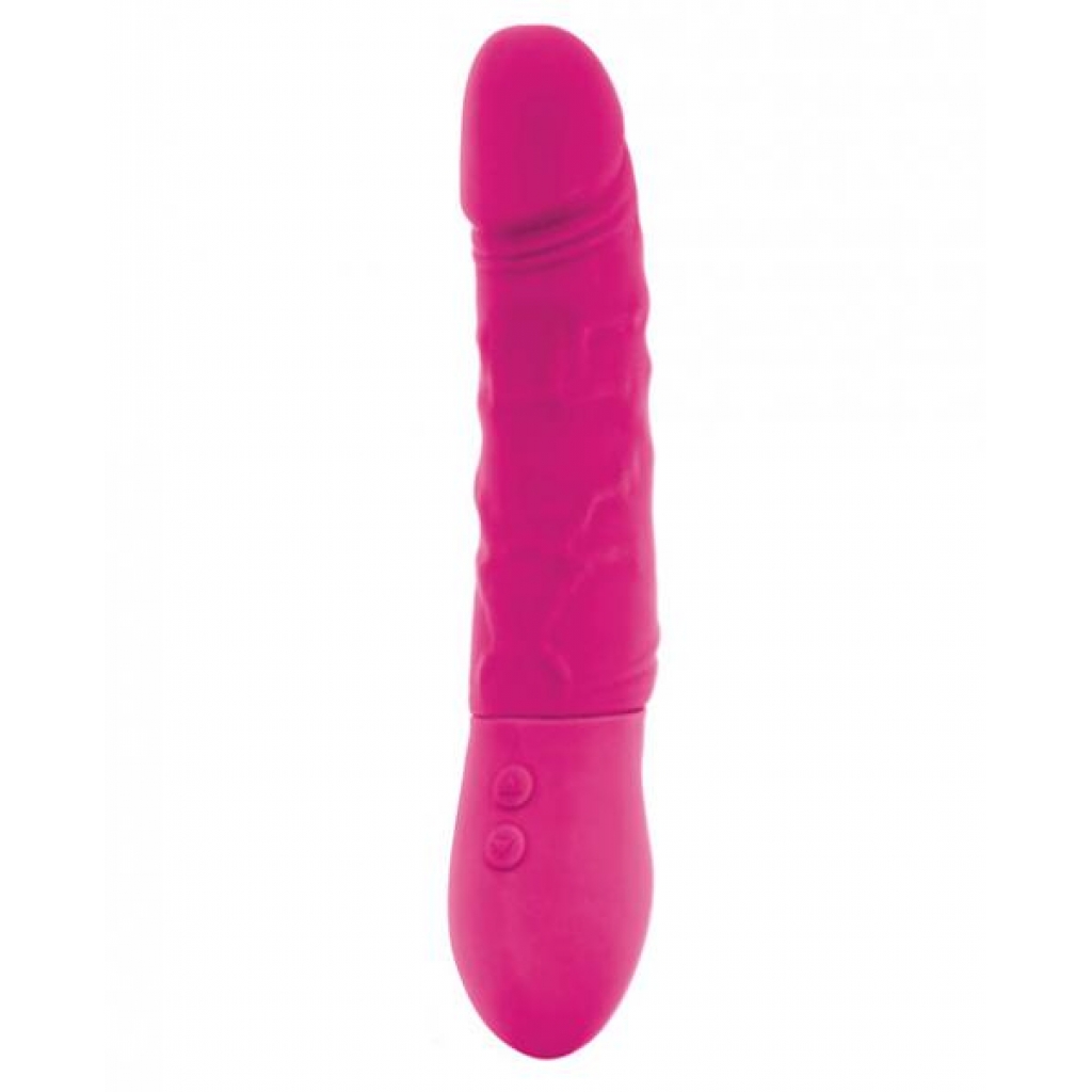 Inya Twister Pink Realistic Vibrating Dildo - Realistic