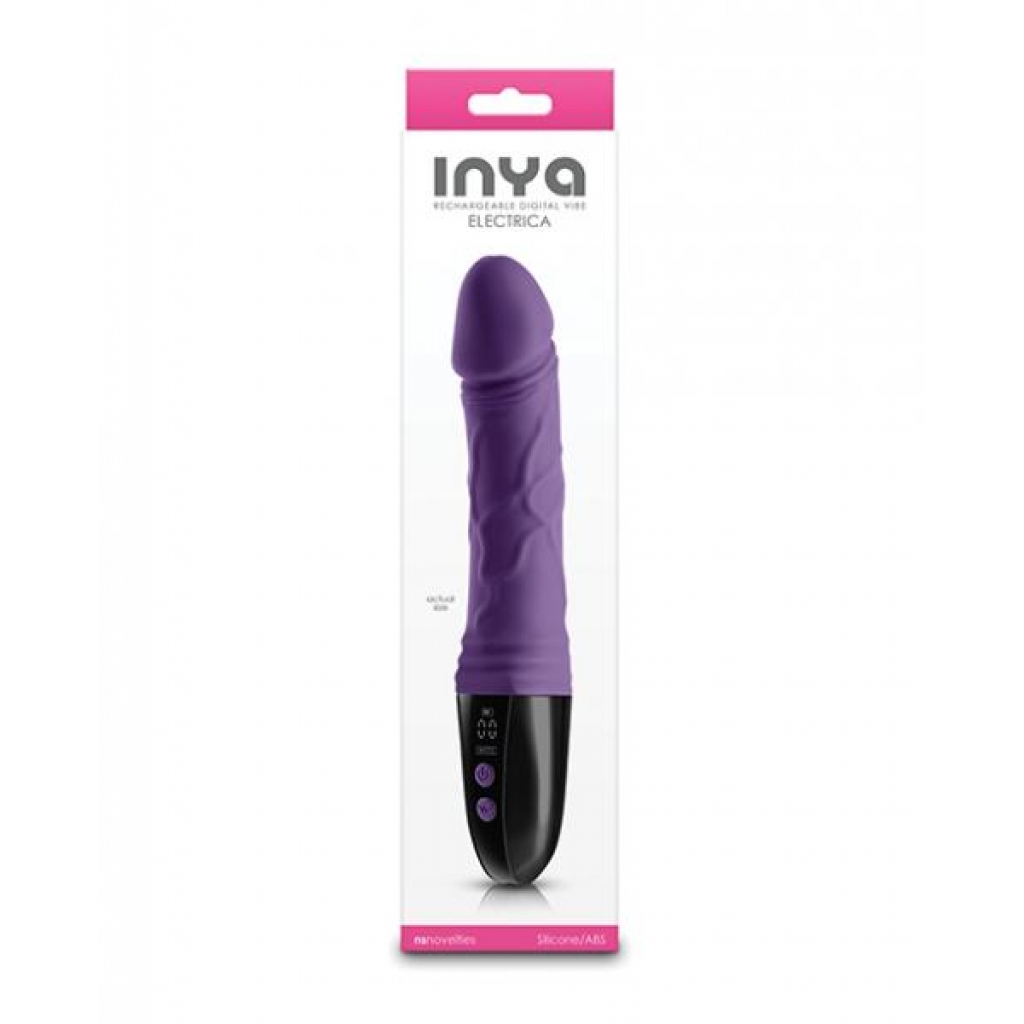 Inya Electrica Phallic Digital Vibrator - Purple - Realistic