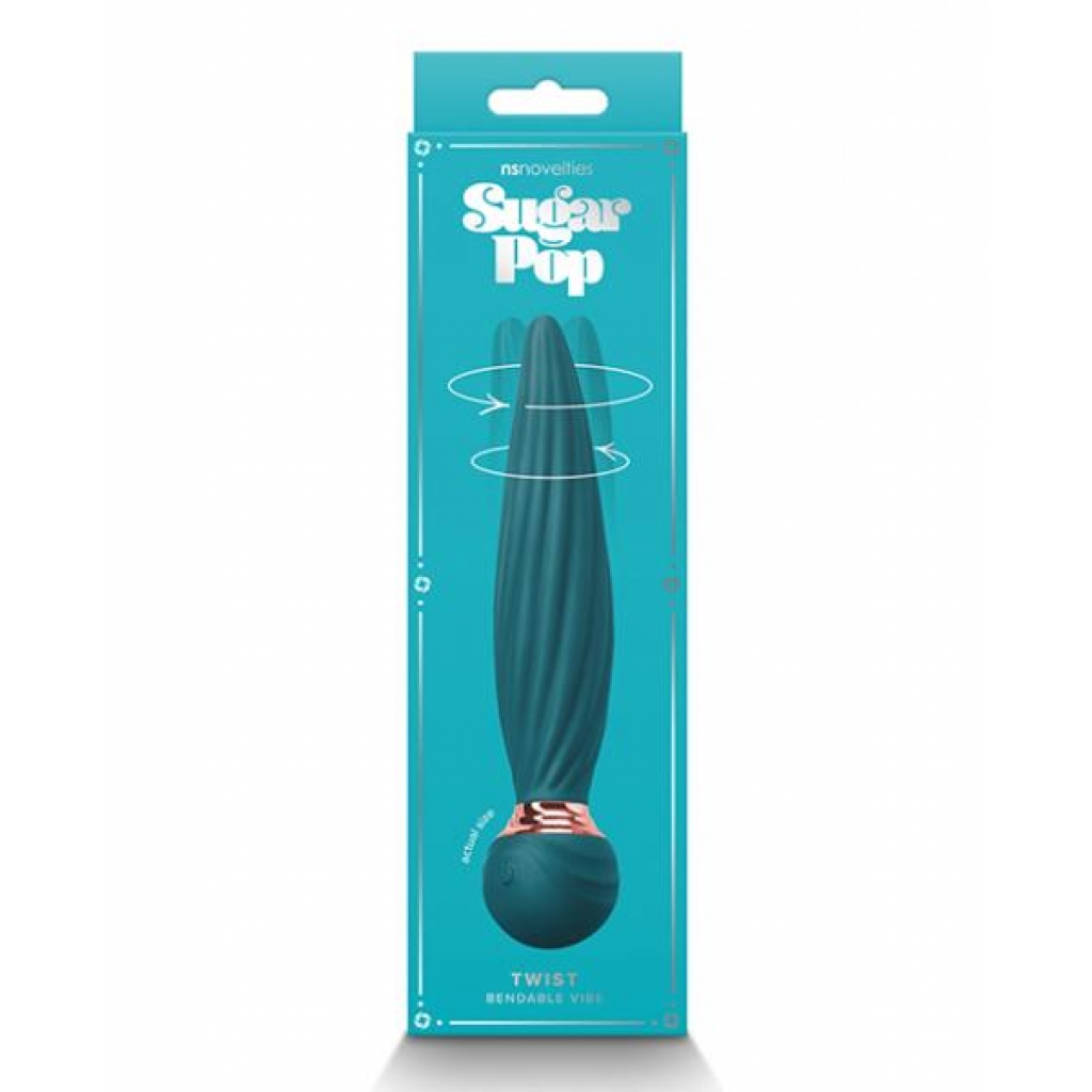 Sugar Pop Twist Bendable Vibe - Teal - Modern Vibrators