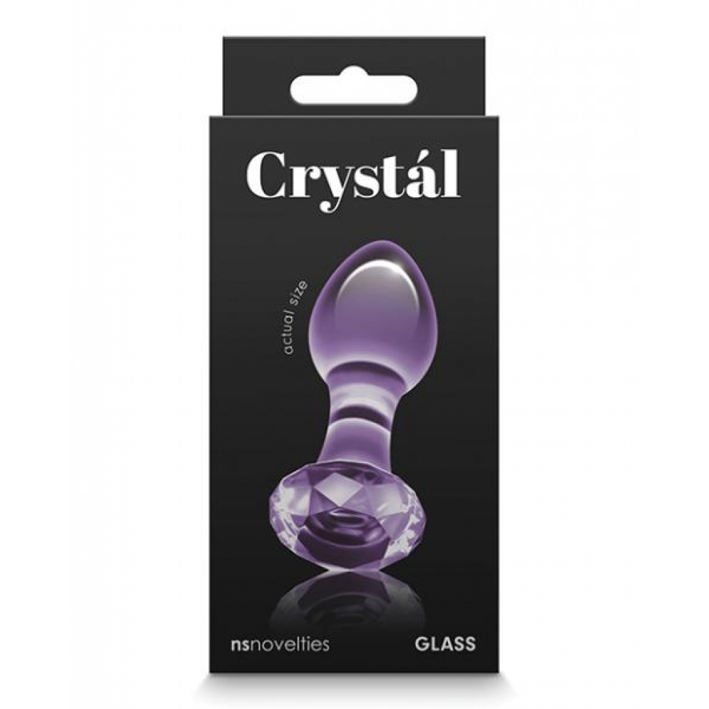 Crystal Gem Butt Plug - Purple - Anal Plugs