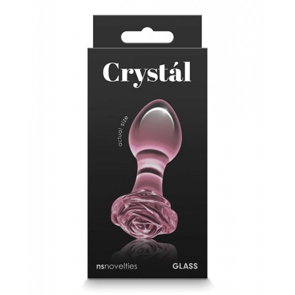 Crystal Rose Butt Plug - Pink - Anal Plugs