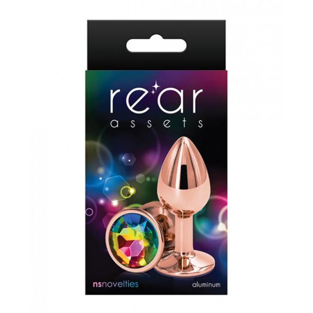 Rear Assets Rose Gold Small - Rainbow - Anal Plugs