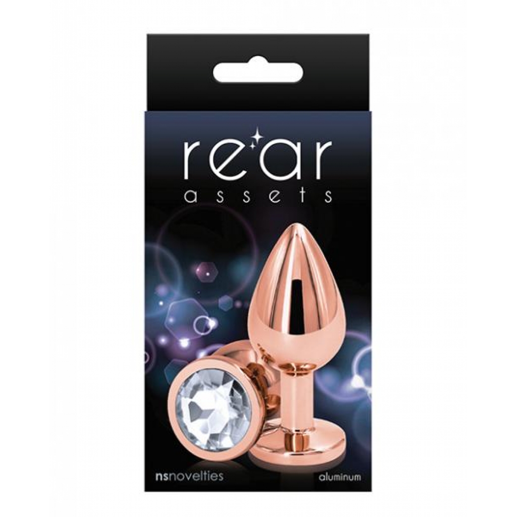 Rear Assets Rose Gold Medium - Clear - Anal Plugs