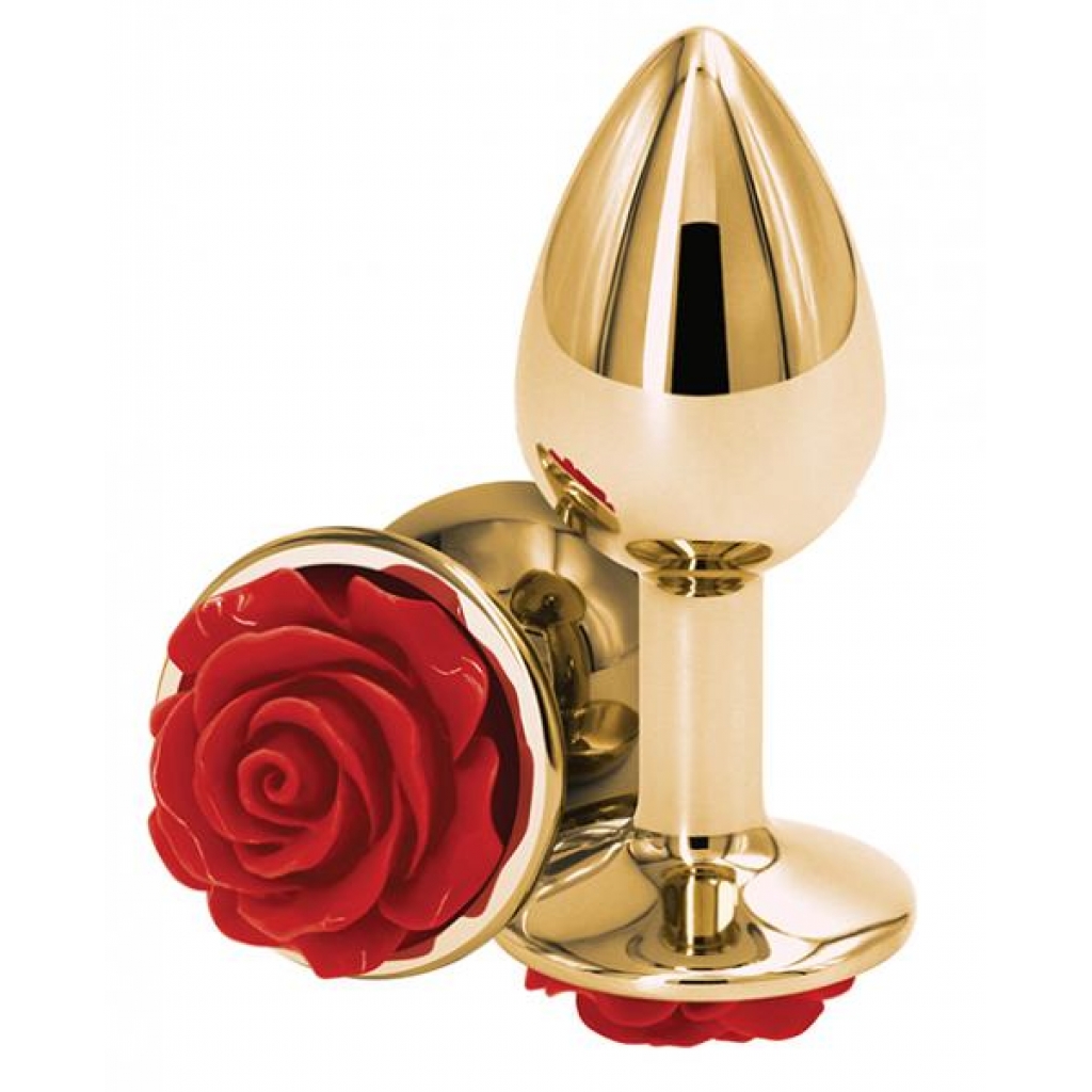 Rear Assets Small - Red Rose - Anal Plugs