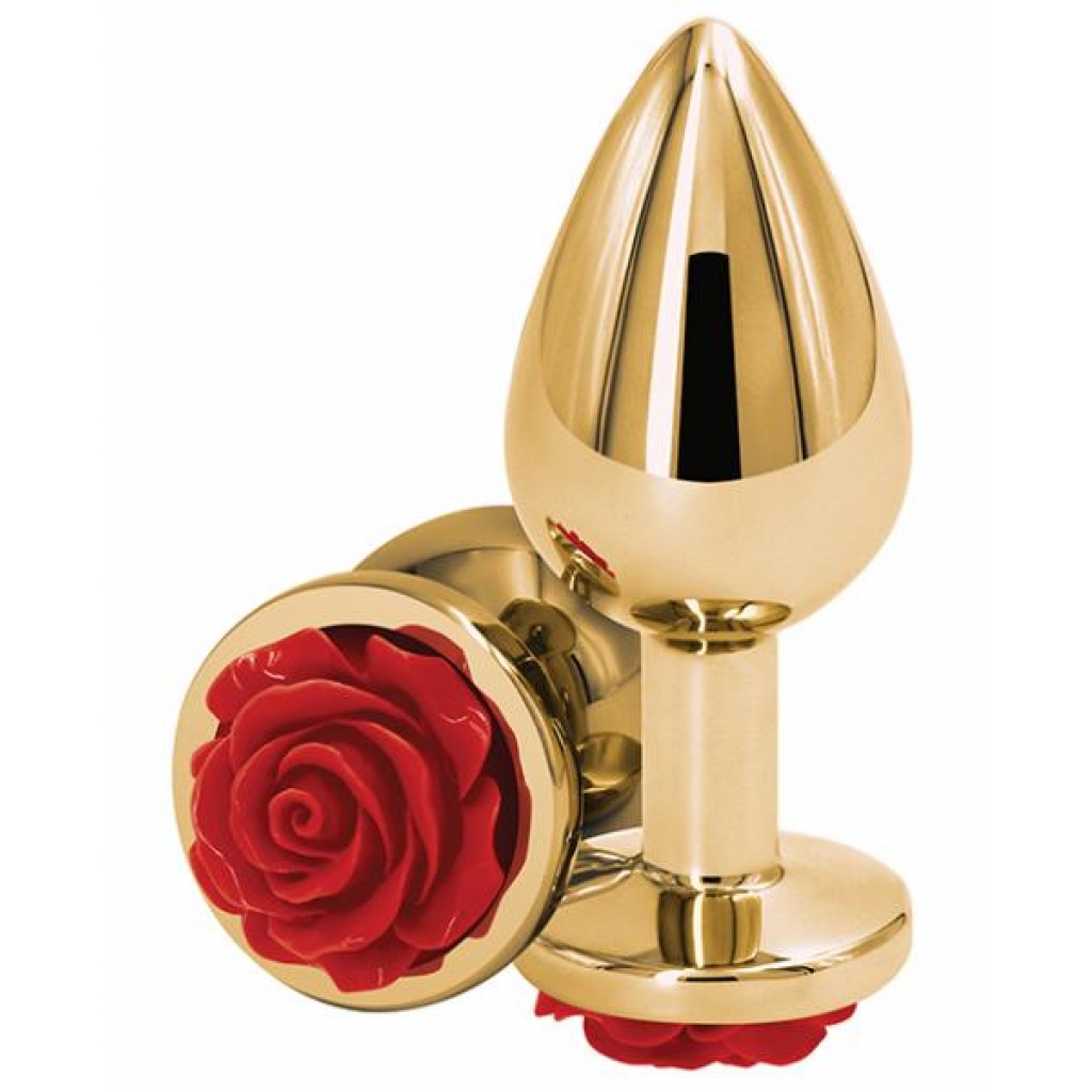 Rear Assets Medium - Red Rose - Anal Plugs