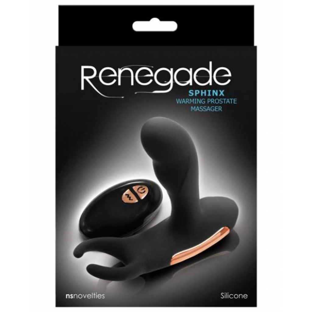 Ns Novelties Renegade Sphinx Warming Prostate Massager - Black - Prostate Toys