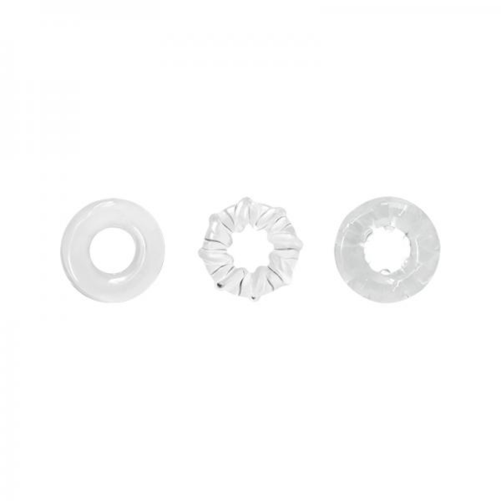 Renegade Dyno Rings Clear 3 Pack - Cock Ring Trios