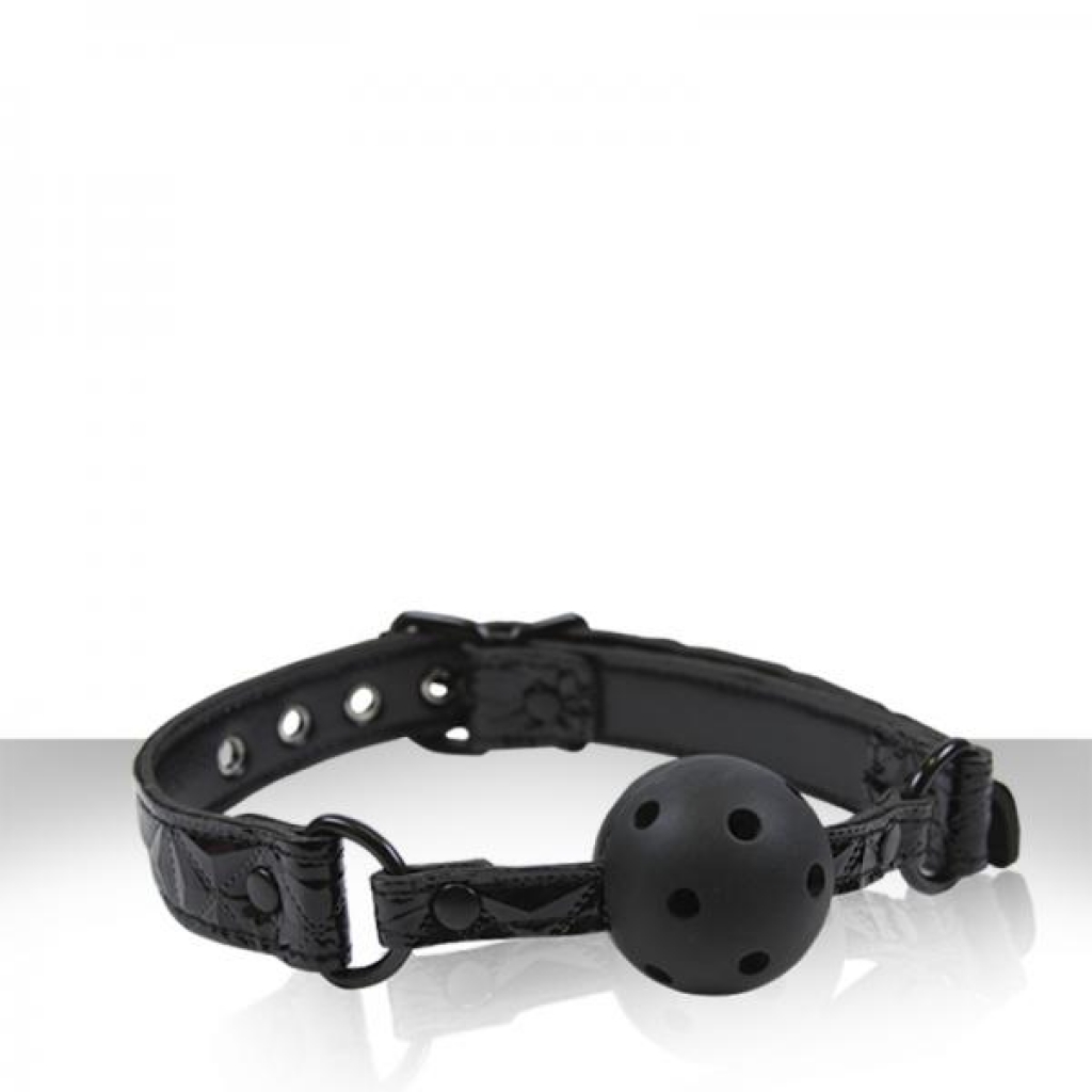 Sinful Black Ball Gag - Ball Gags