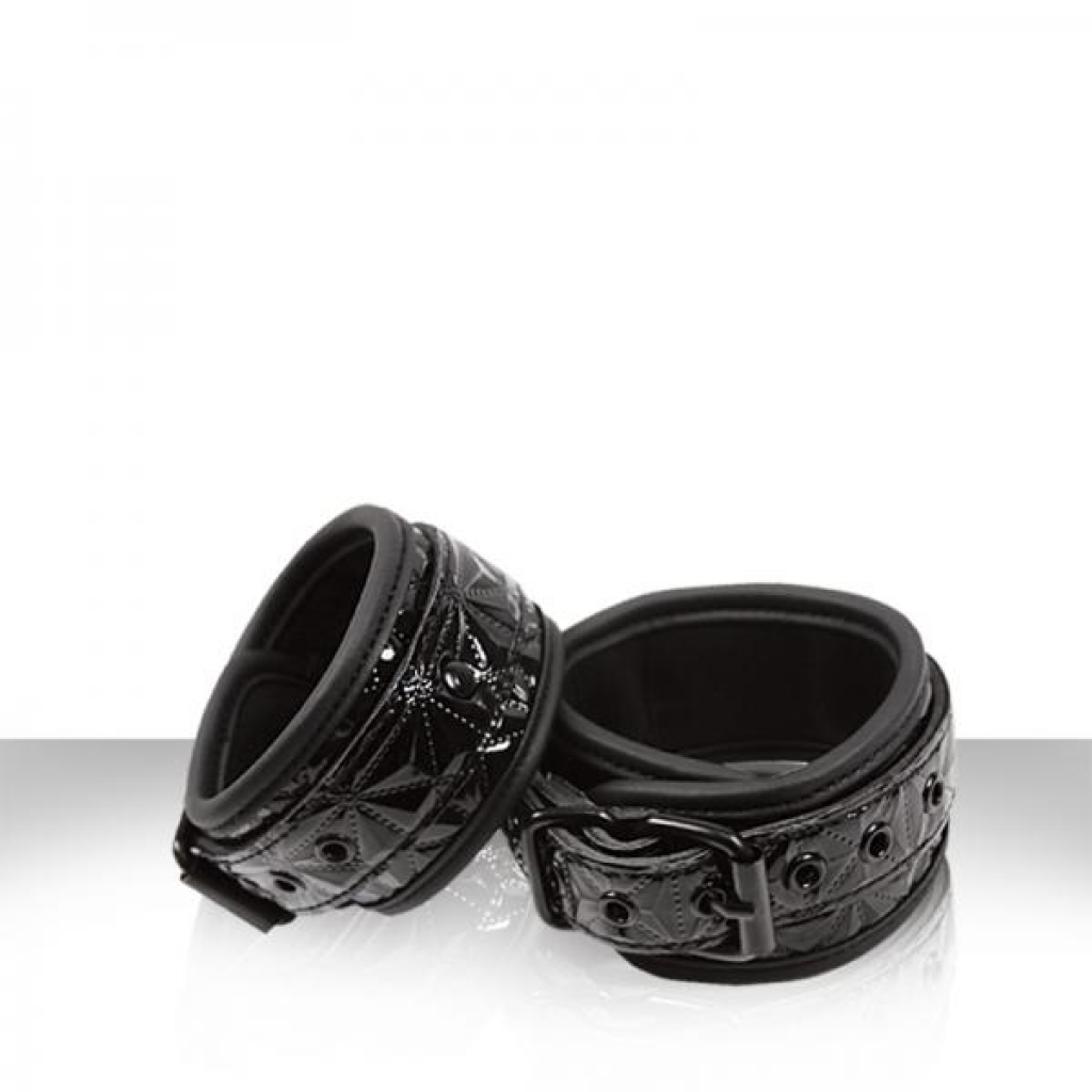 Sinful Black Wrist Cuffs - Handcuffs