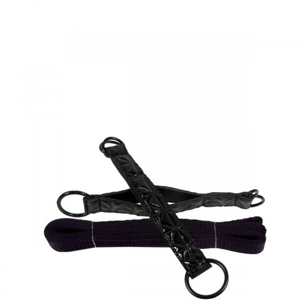 Sinful Bed Restraint Straps Black - Babydolls & Slips