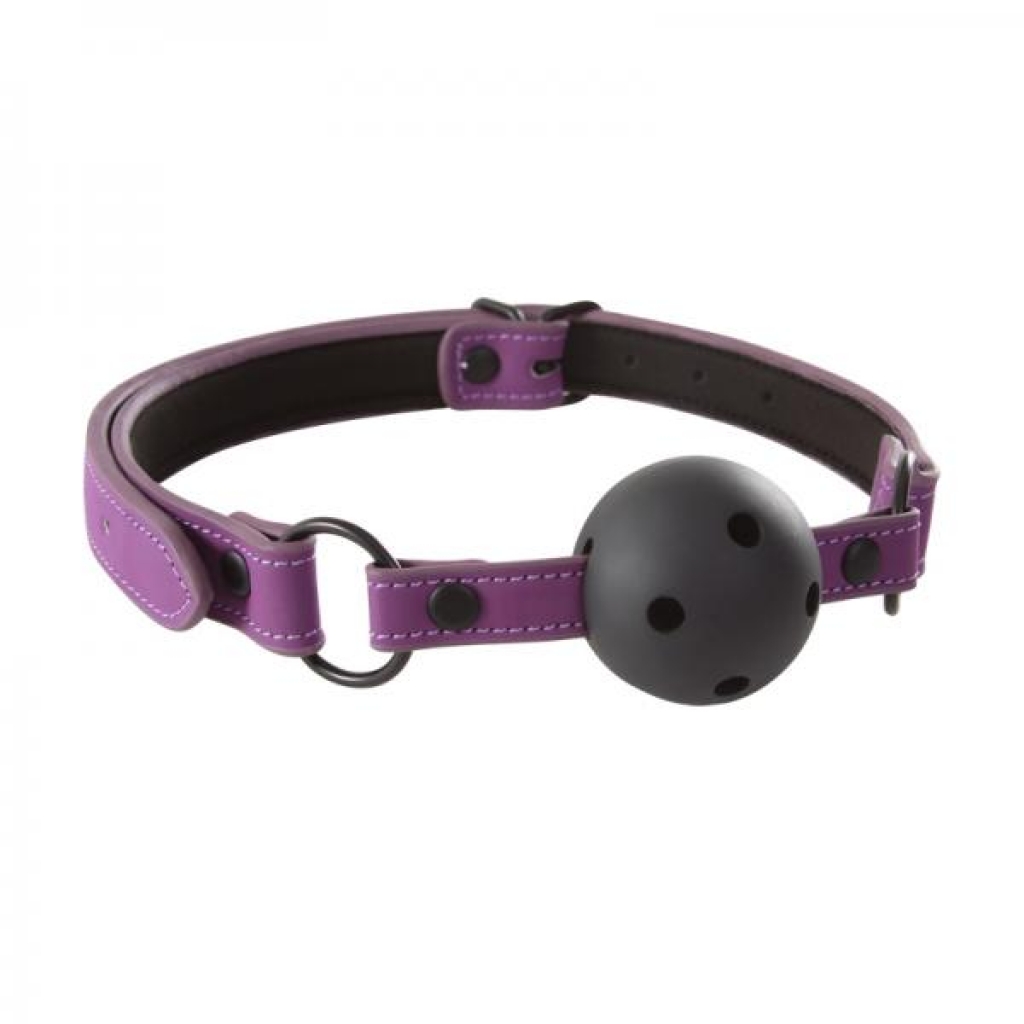 Lust Bondage Ball Gag Purple O/S - Ball Gags