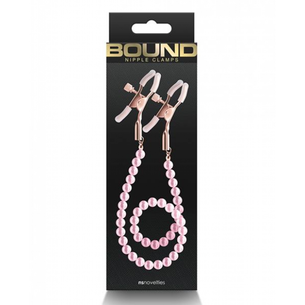 Bound Dc1 Nipple Clamps - Pink - Nipple Clamps