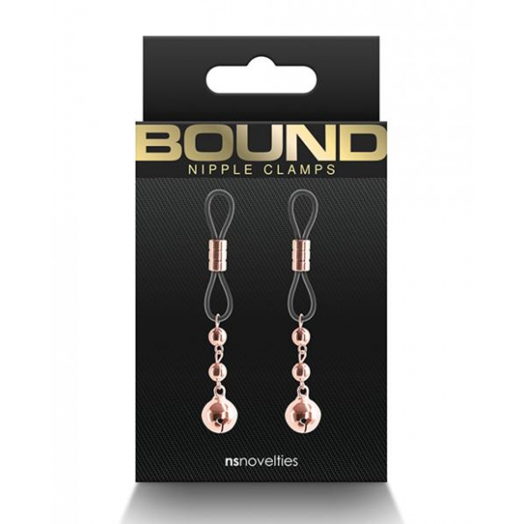 Bound D1 Nipple Clamps - Rose Gold - Nipple Clamps