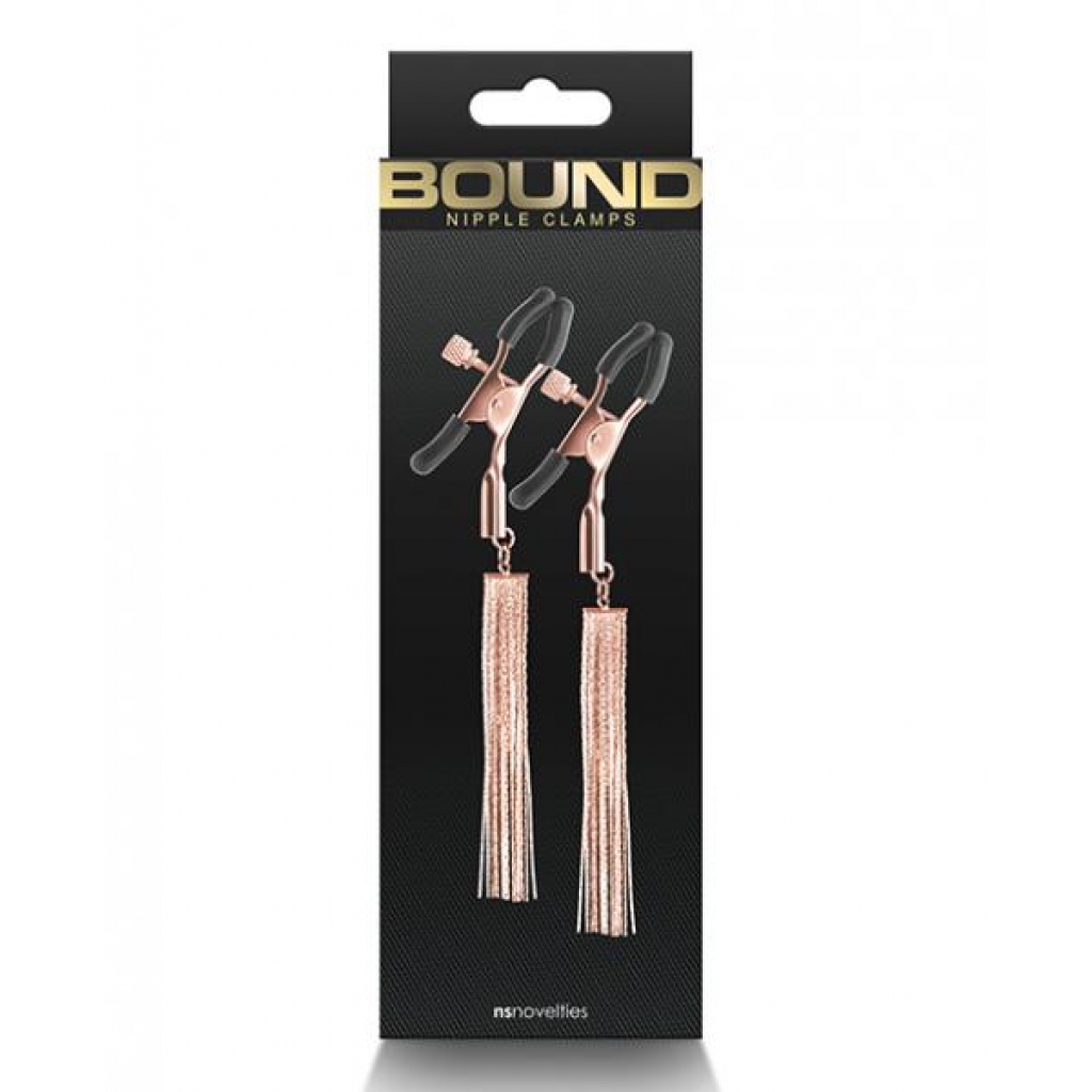 Bound D2 Nipple Clamps - Rose Gold - Nipple Clamps