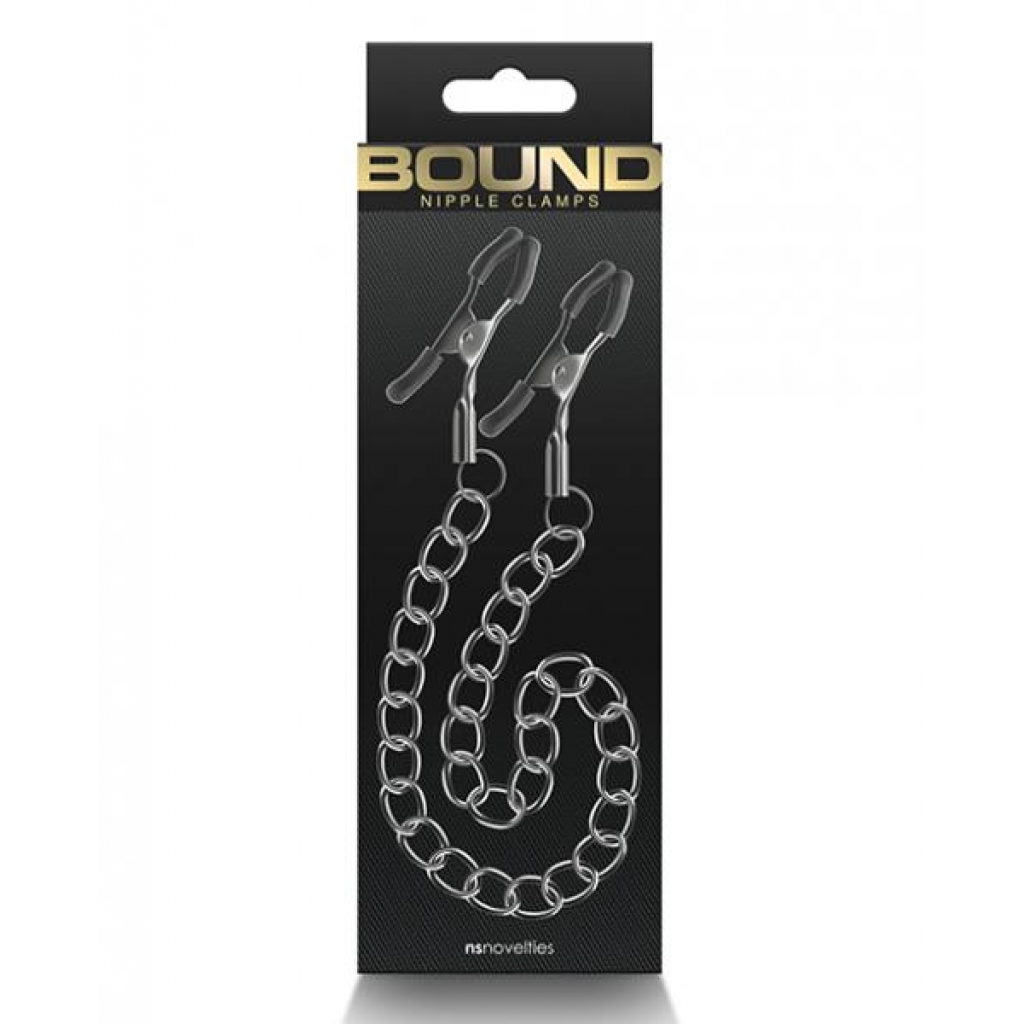 Bound Dc2 Nipple Clamps - Gunmetal - Nipple Clamps