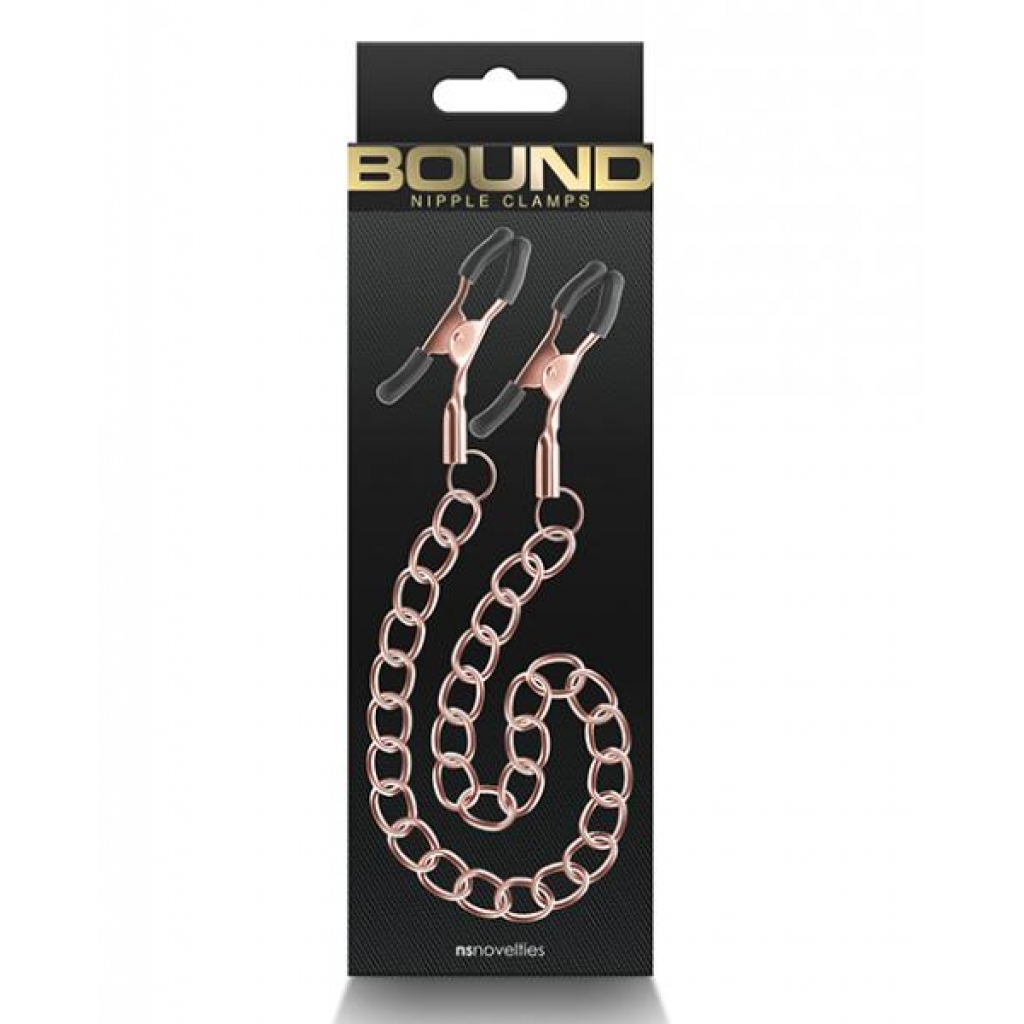 Bound Dc2 Nipple Clamps - Rose Gold - Nipple Clamps