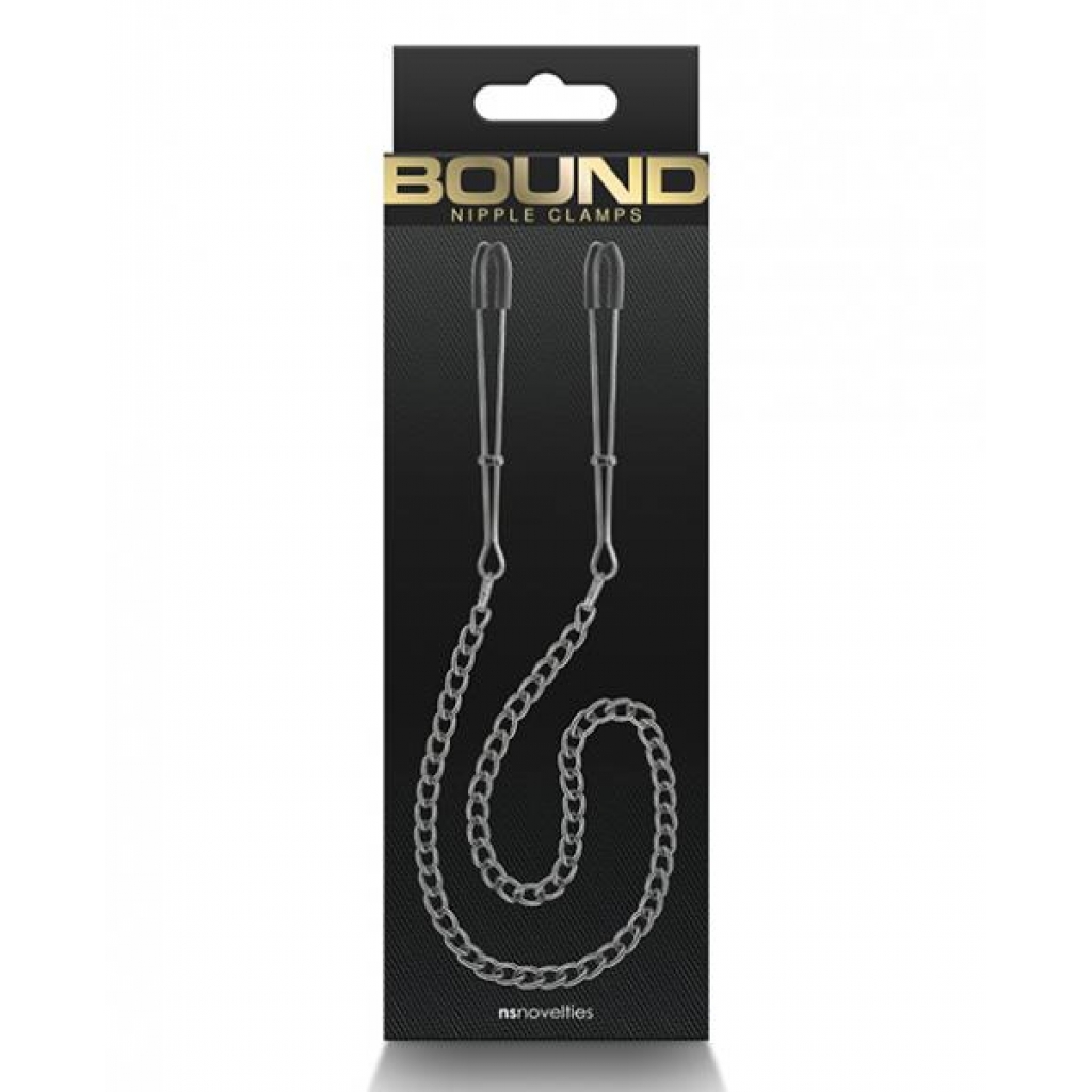 Bound Dc3 Nipple Clamps - Gunmetal - Nipple Clamps