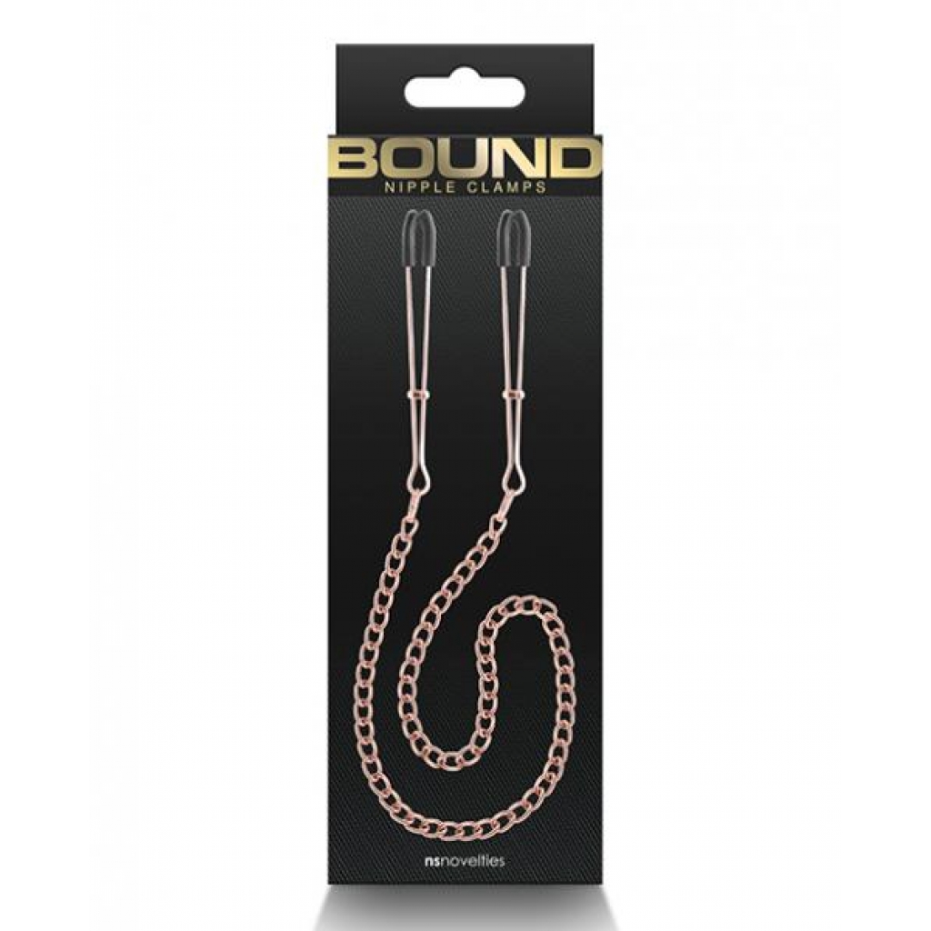 Bound Dc3 Nipple Clamps - Rose Gold - Nipple Clamps