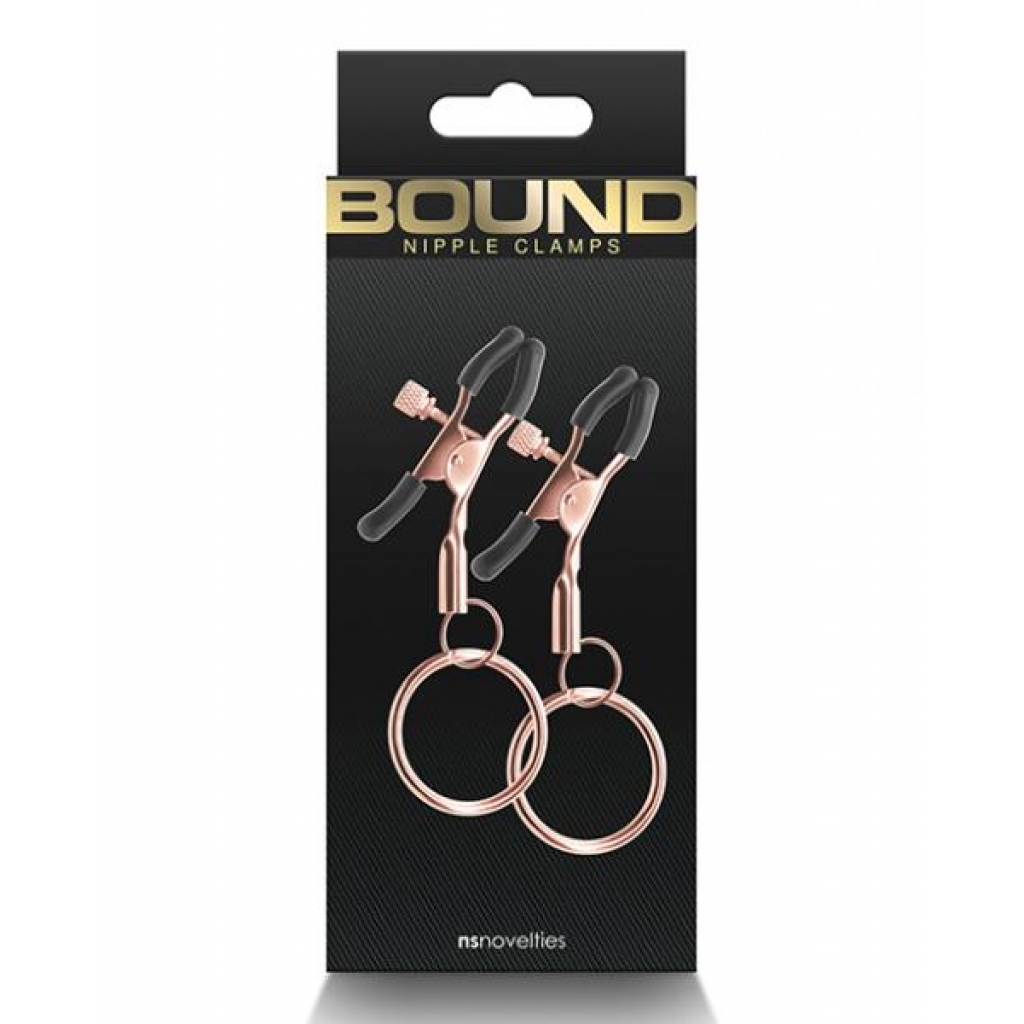 Bound C2 Nipple Clamps - Rose Gold - Nipple Clamps