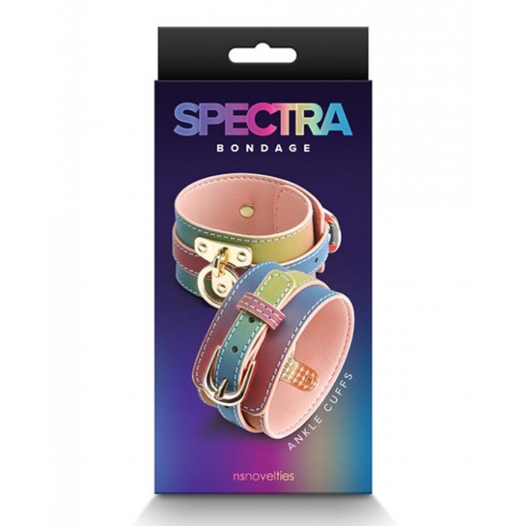 Spectra Bondage Ankle Cuff - Rainbow - Ankle Cuffs