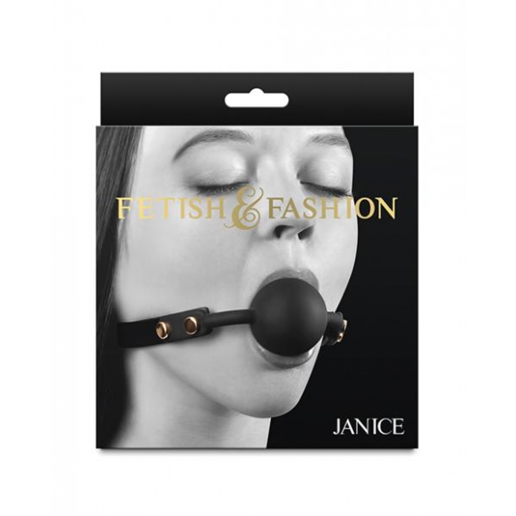 Fetish & Fashion Janice Ball Gag - Black - Ball Gags