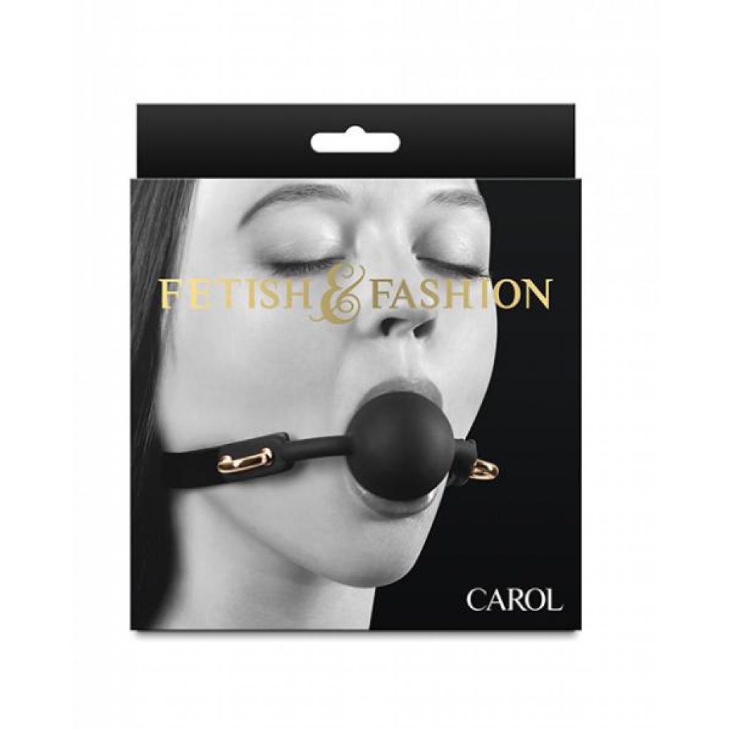 Fetish & Fashion Carol Ball Gag - Black - Ball Gags