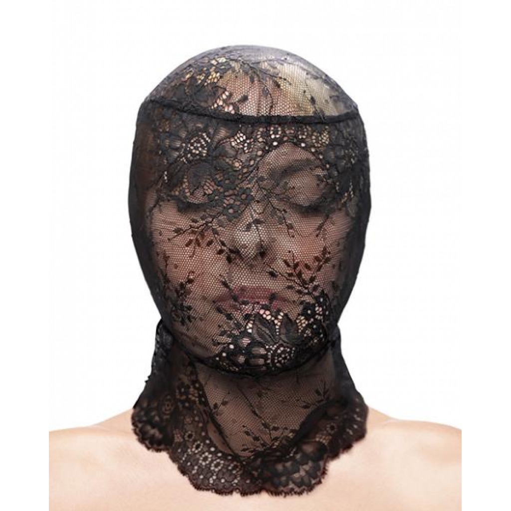 Fetish & Fashion Lace Hood - Black - Hoods & Goggles