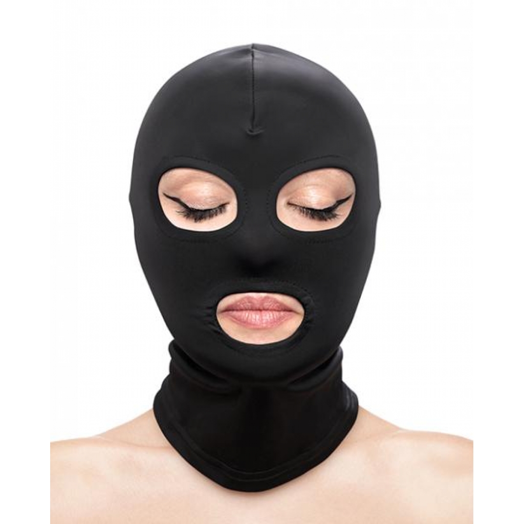 Fetish & Fashion Eyes & Mouth Hood - Black