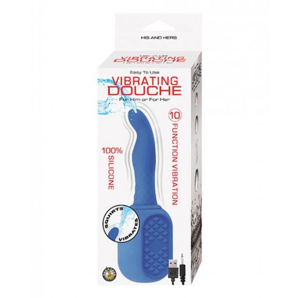 Vibrating Douche - Blue - Anal Douches, Enemas & Hygiene