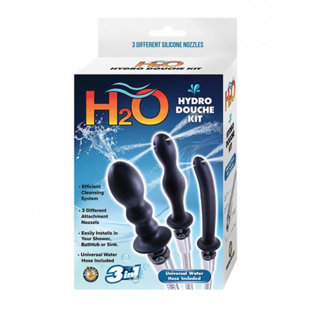 H2o Hydro Douche Kit - Black - Anal Douches, Enemas & Hygiene