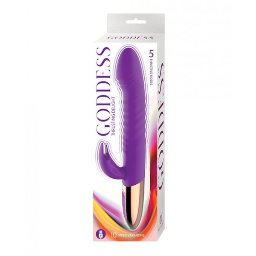 Goddess Thrusting Delight - Purple - G-Spot Vibrators Clit Stimulators